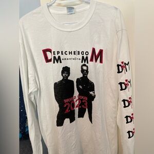 Depeche Mode White Long Sleeve Tour Shirt